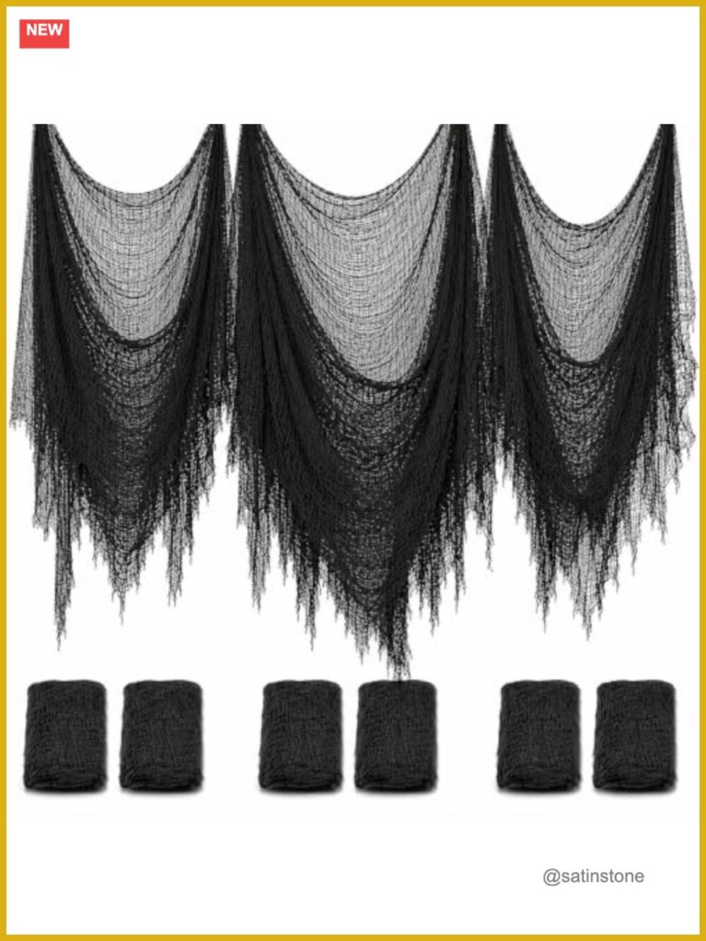 Halloween Creepy Cloth 6 Pack Cotton Gauze Decor